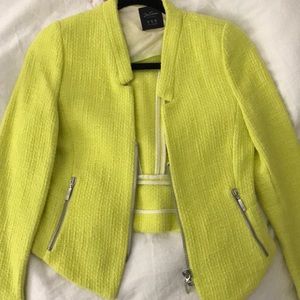 Zara neon blazer